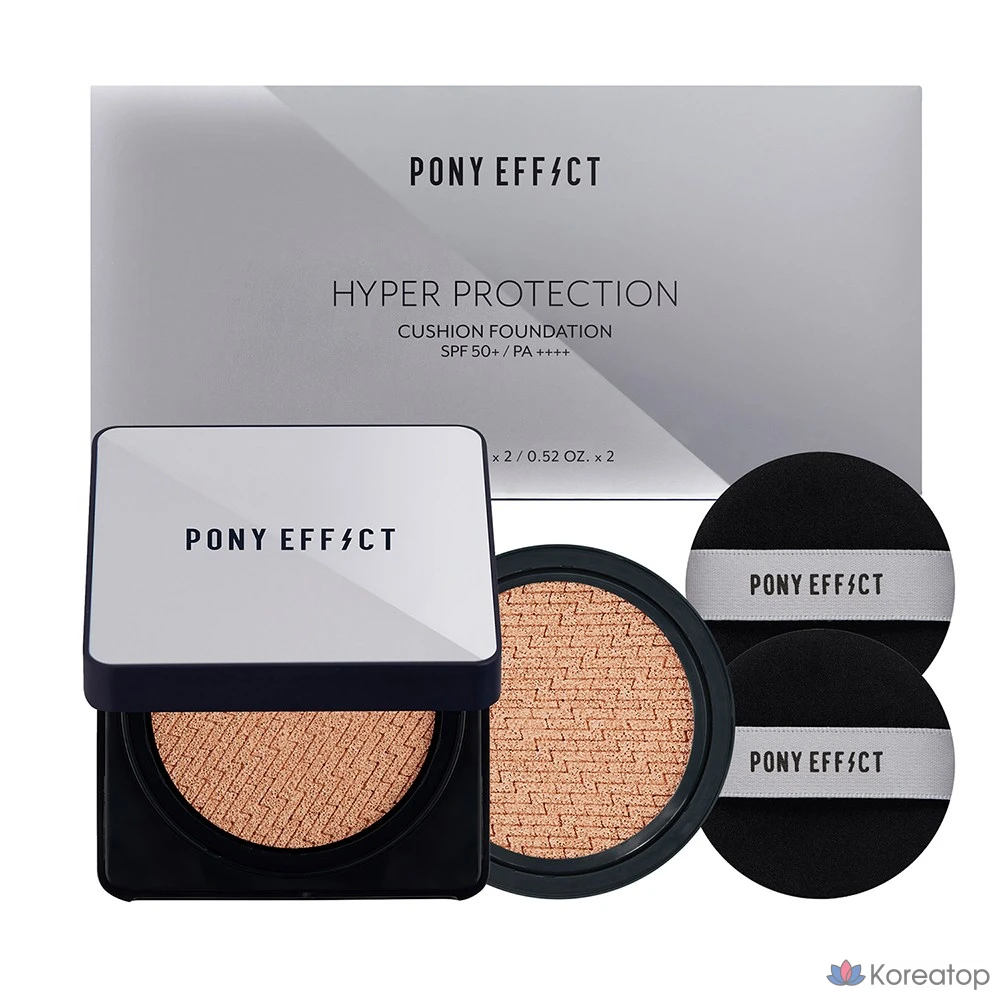 Кушон Pony Effect Hyper Protection Cushion Foundation, оттенок 001 Rosy Ivory, 15 г, 1 шт.