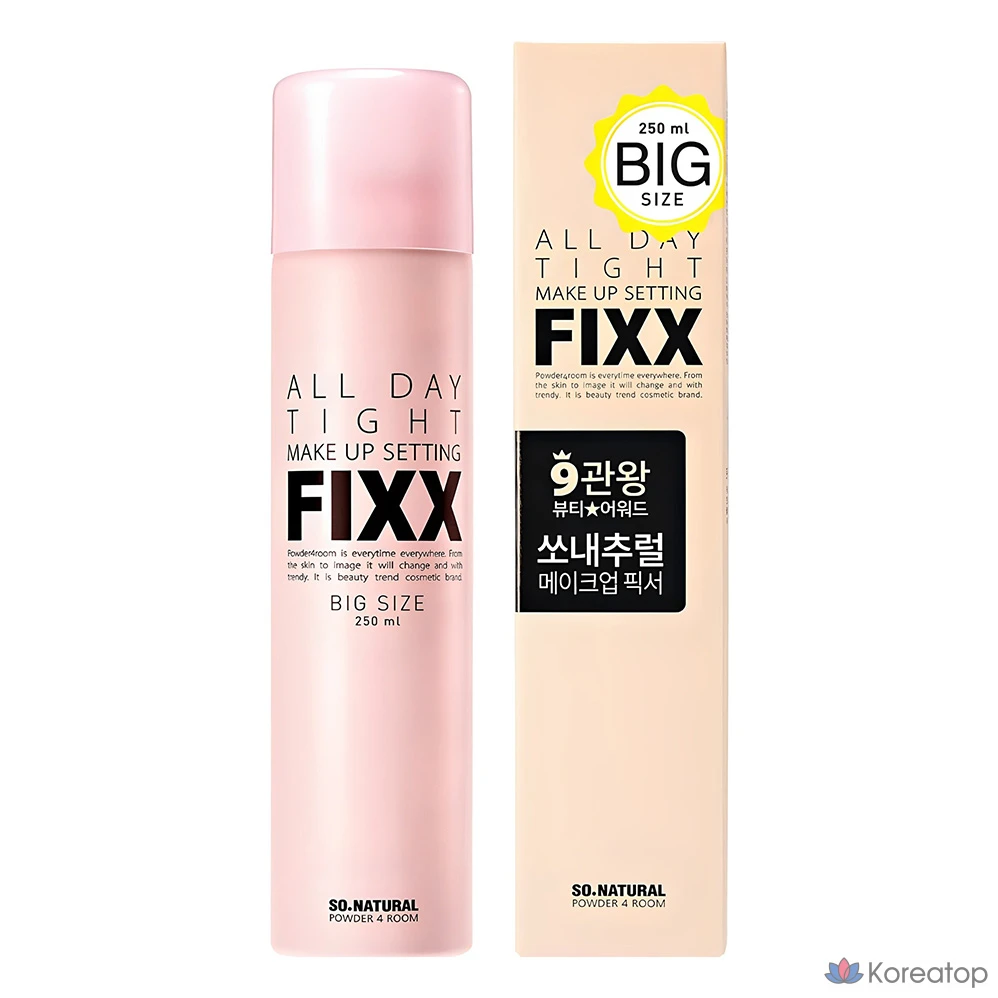 Спрей-фиксатор для макияжа So Natural All Day Tight Makeup Setting Fixer, 250 мл, 1 шт.