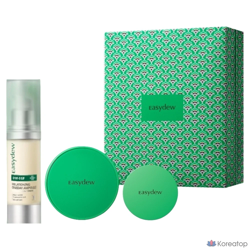 Кушон Easydew Gimi Cushion, оттенок 21 Natural, набор с ампульной сывороткой, 1 шт.