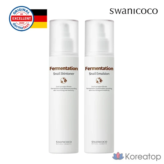 Набор для ухода Swanicoco Fermentation Snail Skin Toner + Emulsion 2-piece Set, 1 шт.
