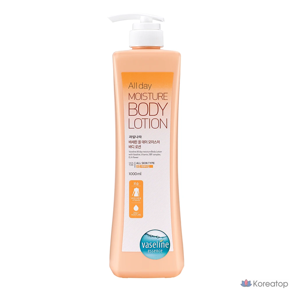 Лосьон для тела KWAILNARA Vaseline All Day Moisture Body Lotion, 1 л, 1 шт.