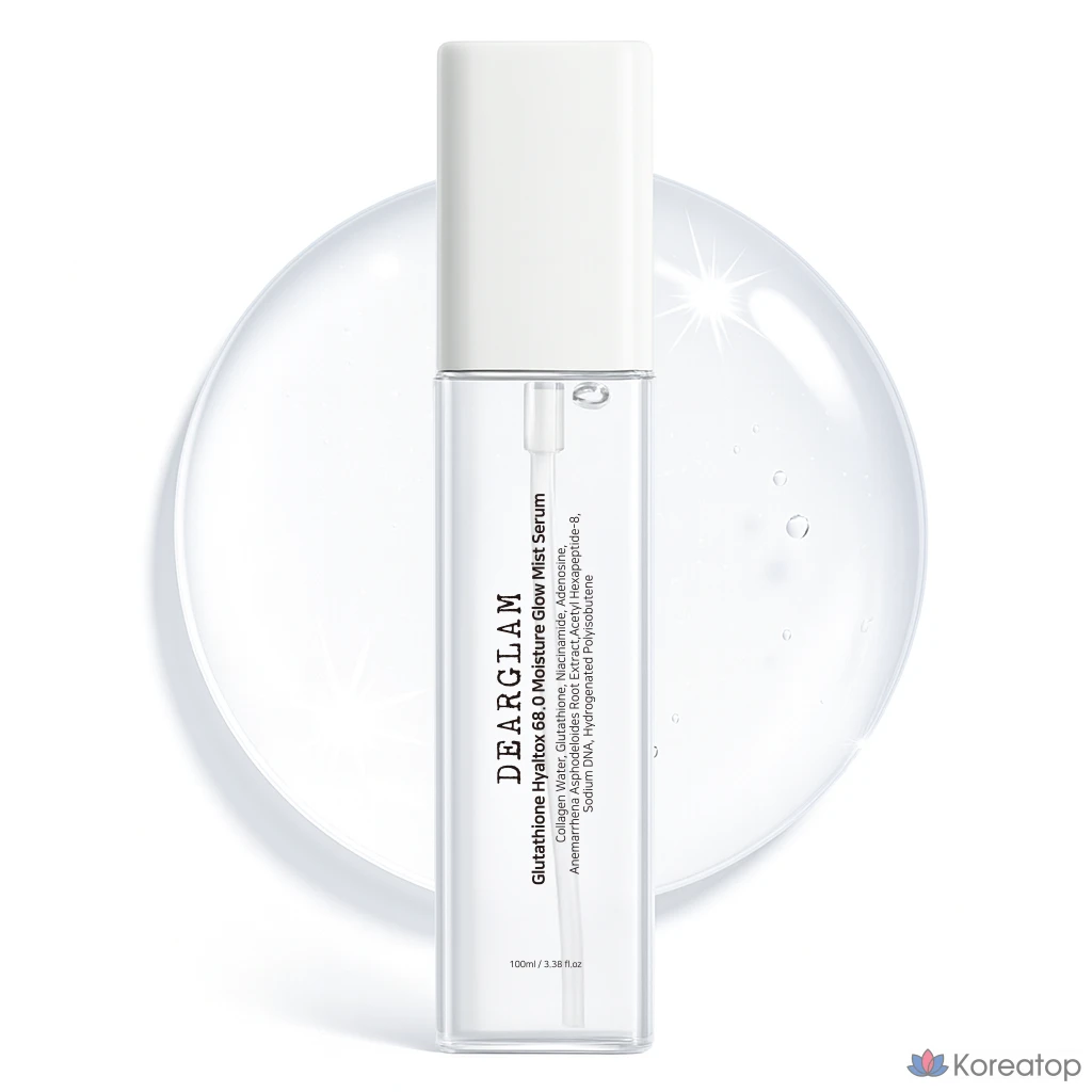 Тонер-спрей DEARGLAM Glutathione Hyaltox 68.0 Moisture Glow Mist, 100 мл, 1 шт.
