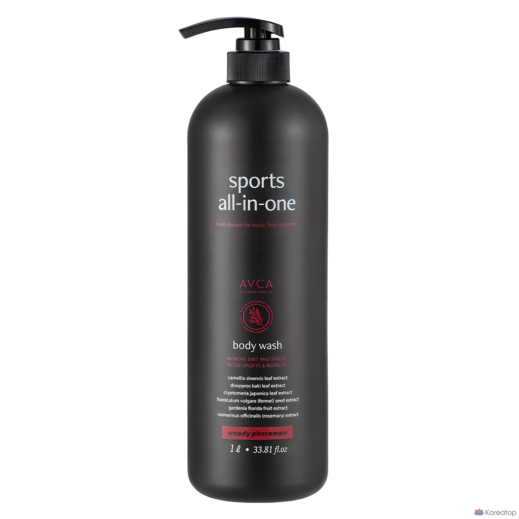Гель для душа AVCA Sports All-in-one Perfumed Body Wash Woody Pheromone, 1 л, 1 шт.
