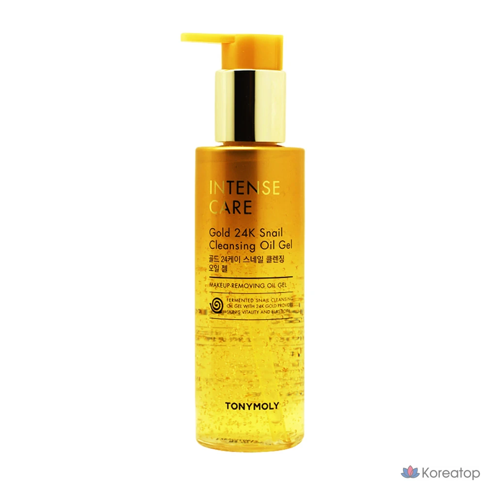 Очищающее масло-гель Tony Moly Intense Care Gold 24K Snail Cleansing Oil Gel, 190 мл, 1 шт.