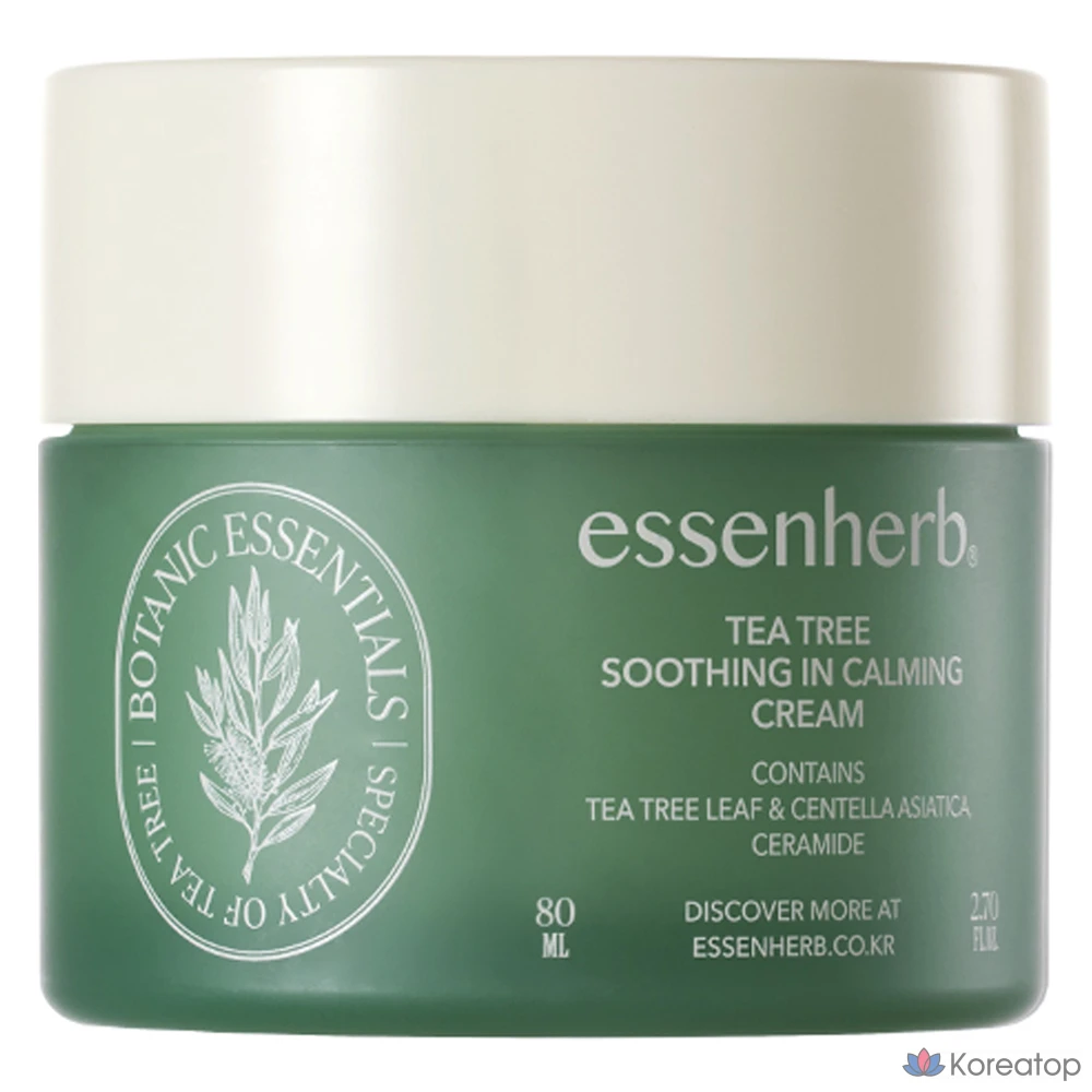 Крем EssenHerb Tea Tree Soothing In Calming Cream, 80 мл, 1 шт.