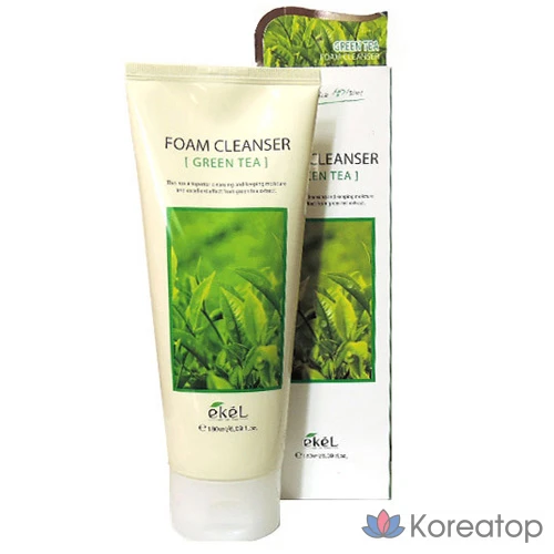 Очищающая пенка Ekel Green Tea Foam Cleanser, 180 мл, 1 шт.