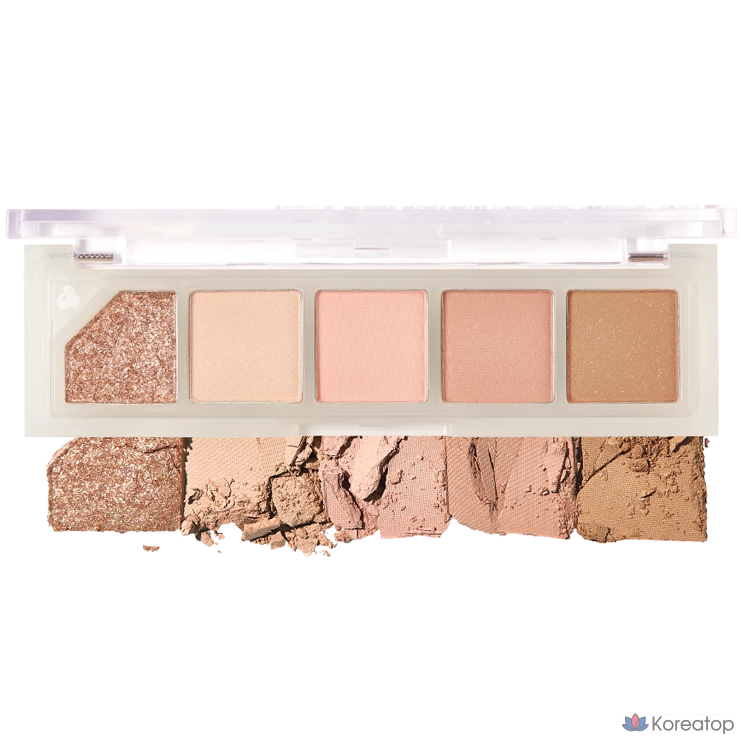 Палетка теней для век Unleashia Mood Shower Eye Palette, оттенок NO.2 Rose Shower, 3.5 г, 1 шт.