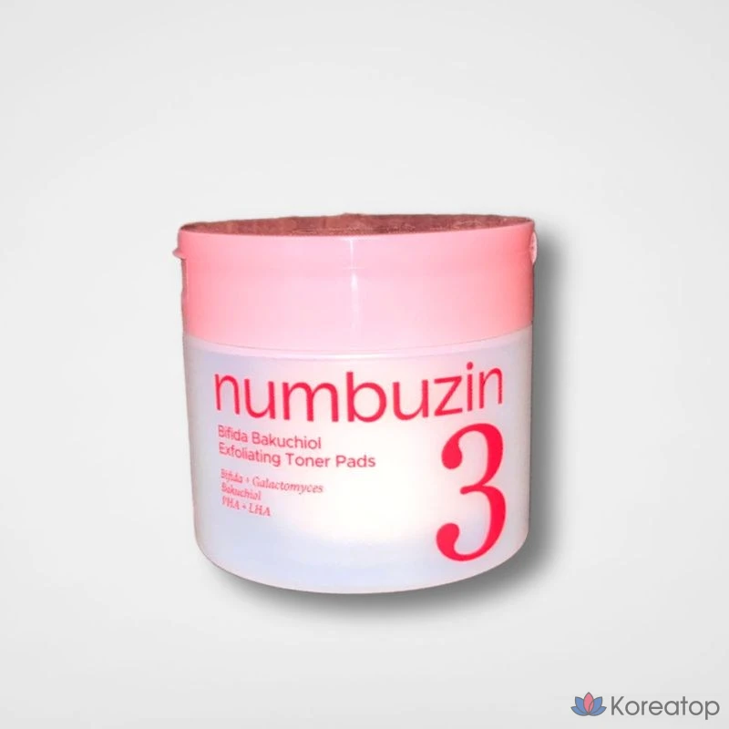 Эссенция-пэды Numbuzin No.3 Skin Softening Essence Jumbo Pad, 150 мл, 70 шт.