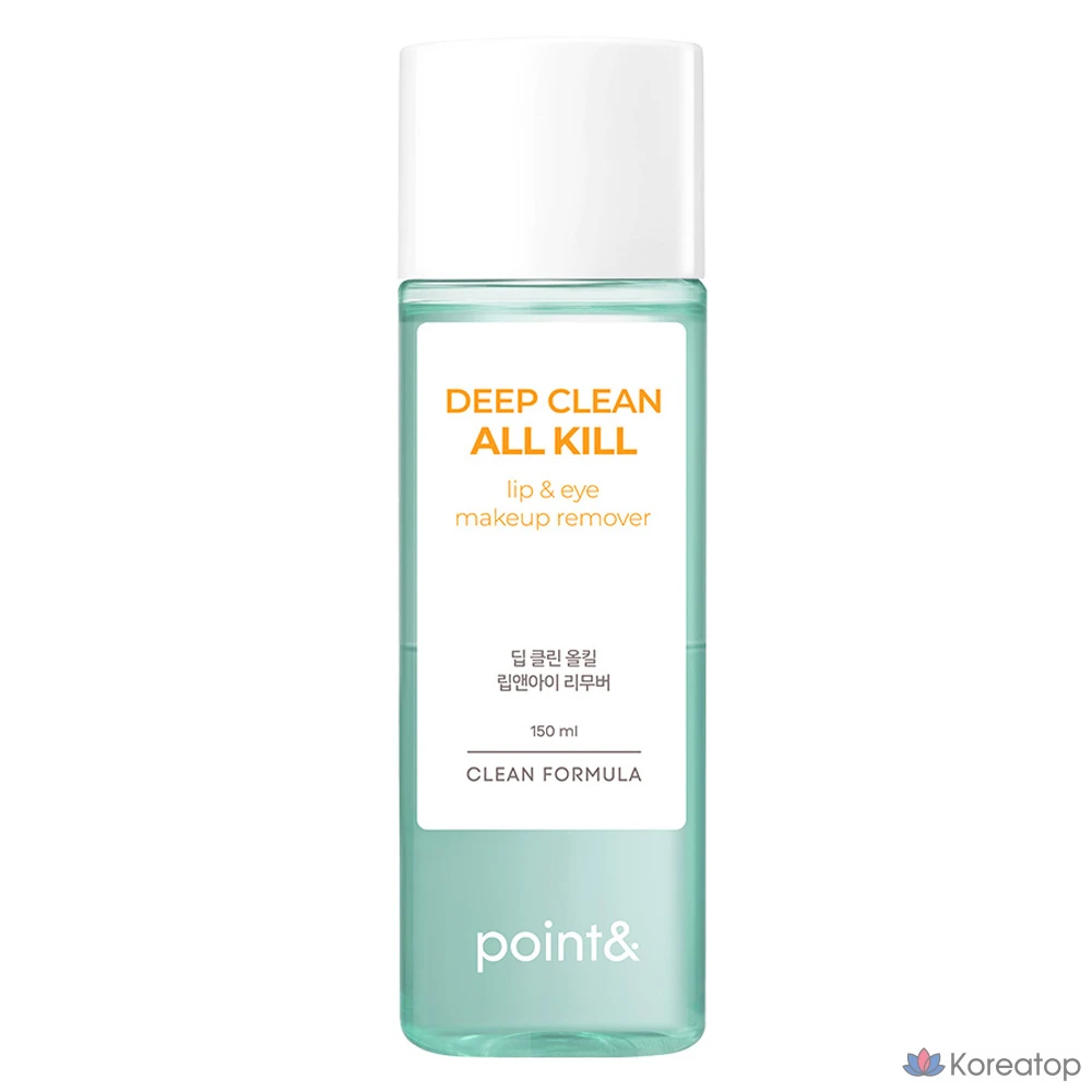 Гидрофильное масло Point& Deep Clean All Kill Lip & Eye Remover, 150 мл, 1 шт.