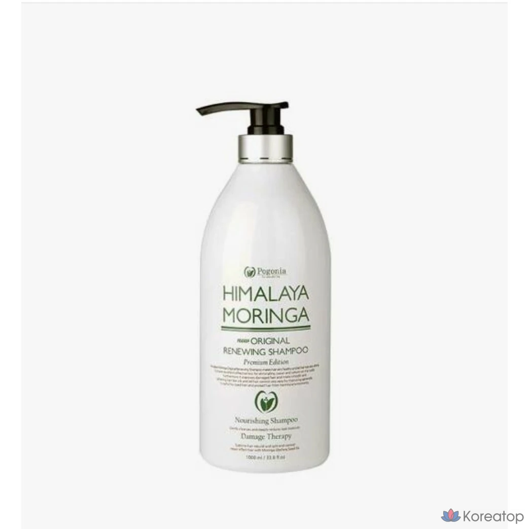 Шампунь Pogonia Himalaya Moringa New Original Renewing Shampoo, цветочный аромат, 1 л, 1 шт.