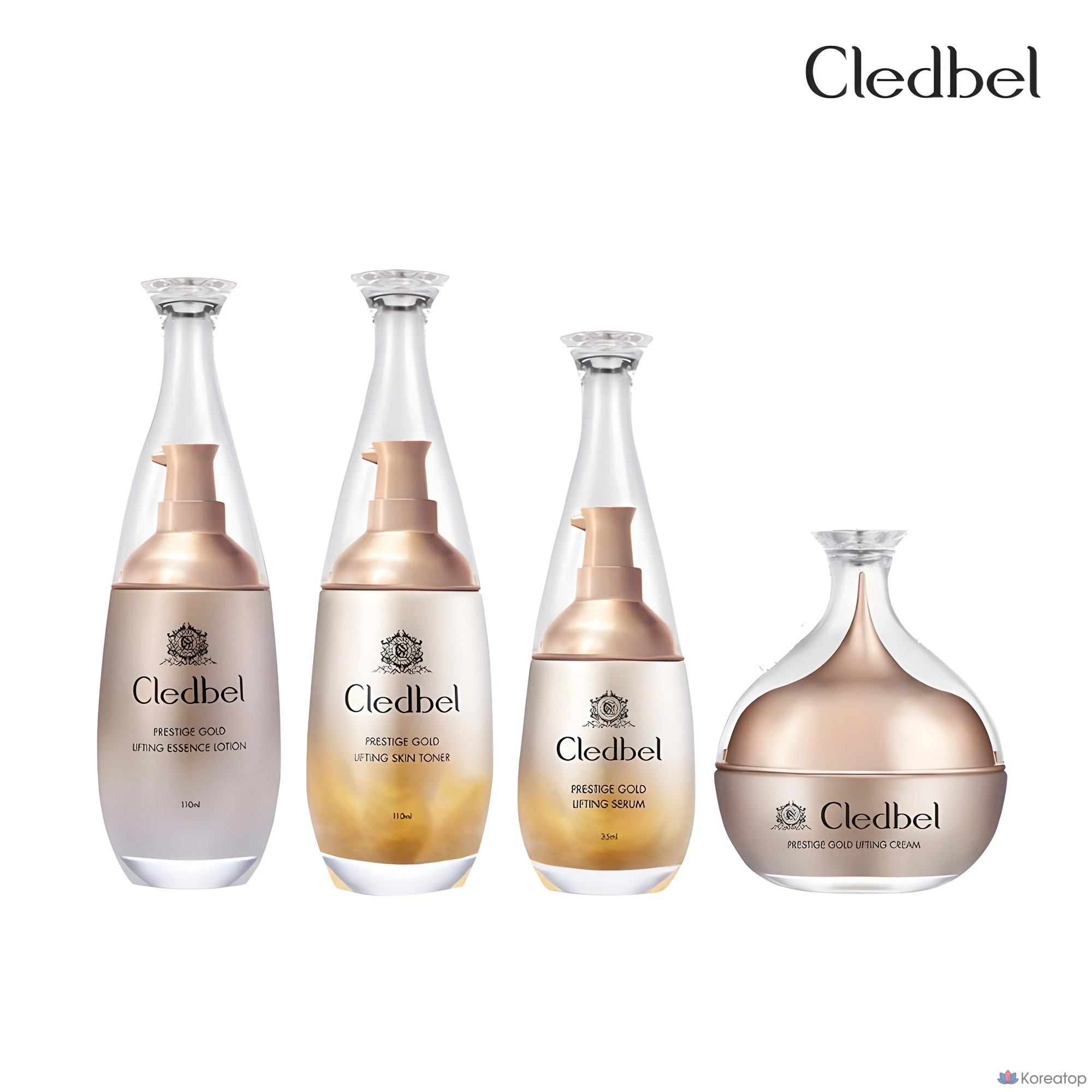 Набор для ухода Cledbel Prestige Gold Lifting 4-piece Set, 1 шт.
