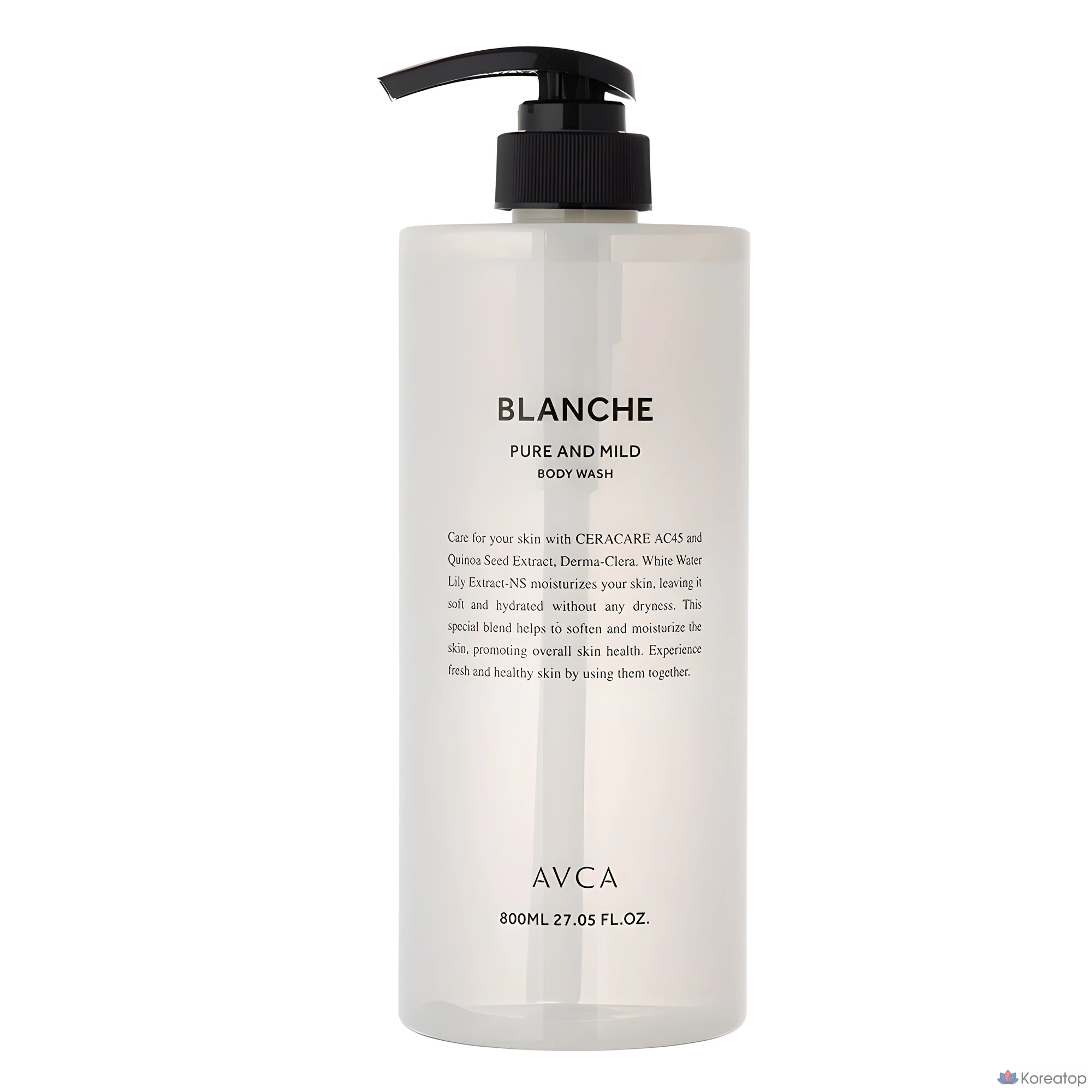 Гель для душа AVCA Pure &amp; Mild Body Wash Blanche, 800 мл, 1 шт.