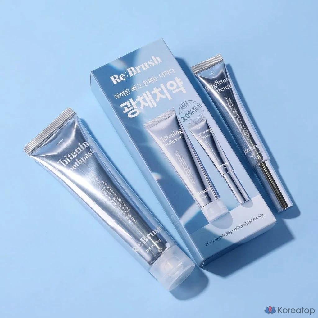Набор для ухода Re:Brush Glow 2-piece Set (Toothpaste 80 г + Brightening Toothpaste 40 г), 1 шт.