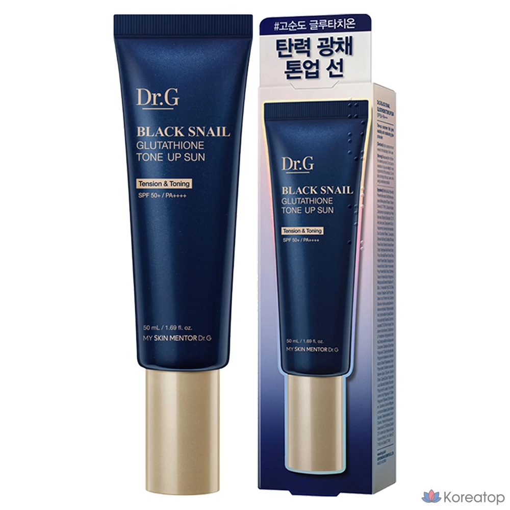 Солнцезащитный крем Dr. G Black Snail Glutathione Tone-Up SPF50+ PA++++, 50 мл, 1 шт.