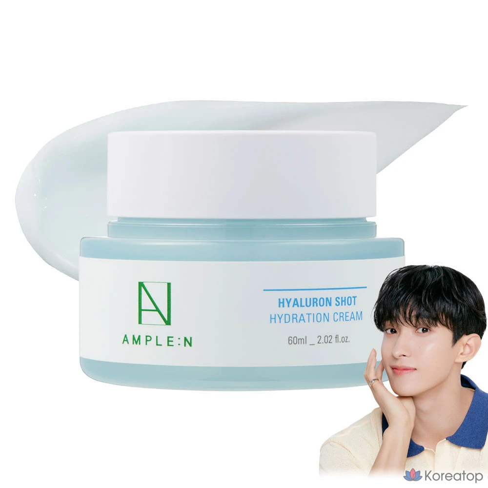 Увлажняющий крем AMPLE:N Hyaluron Shot Moisture Cream, 60 мл, 1 шт.