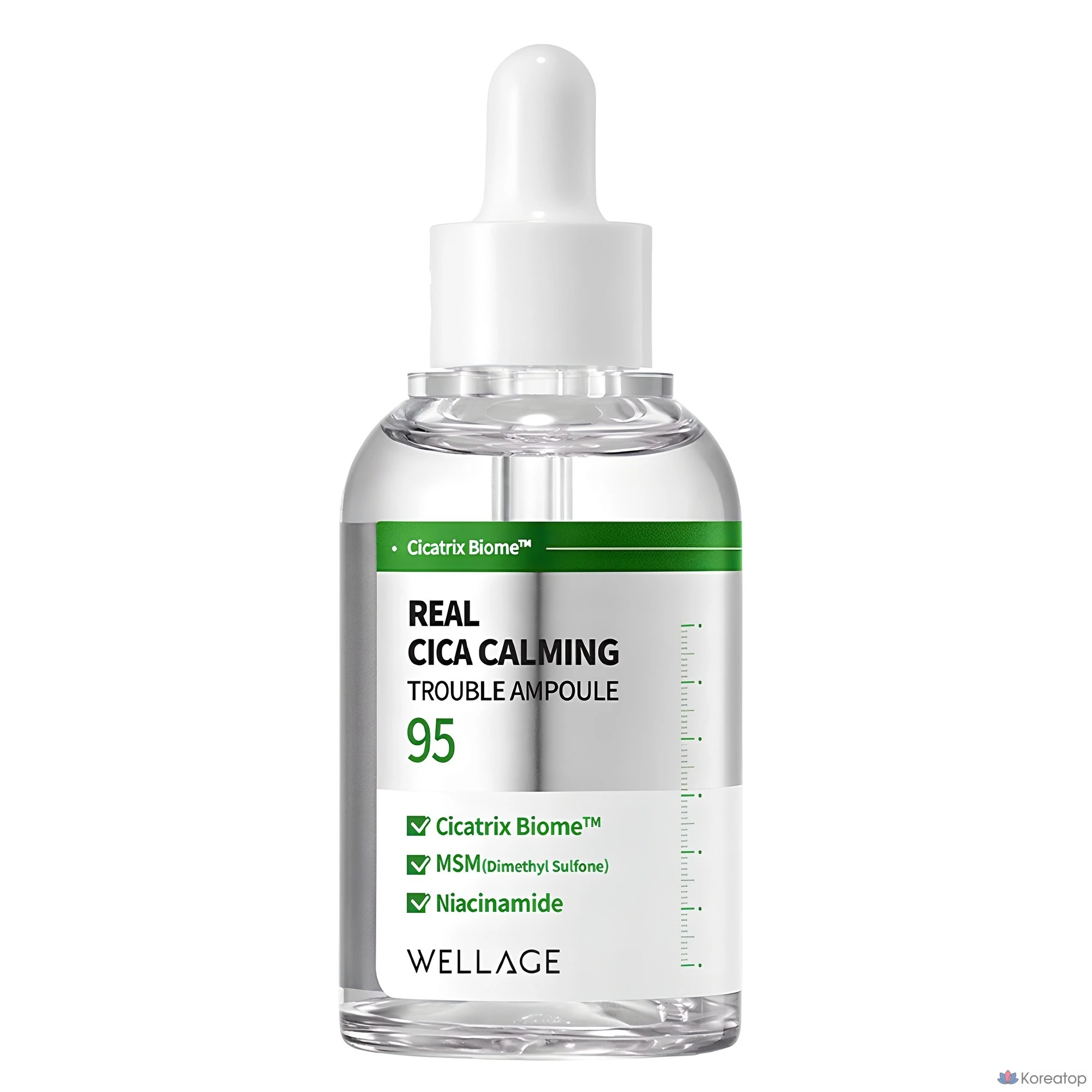 Ампульная сыворотка WELLAGE Real Cica Calming 95 Trouble Ampoule, 50 мл, 1 шт.