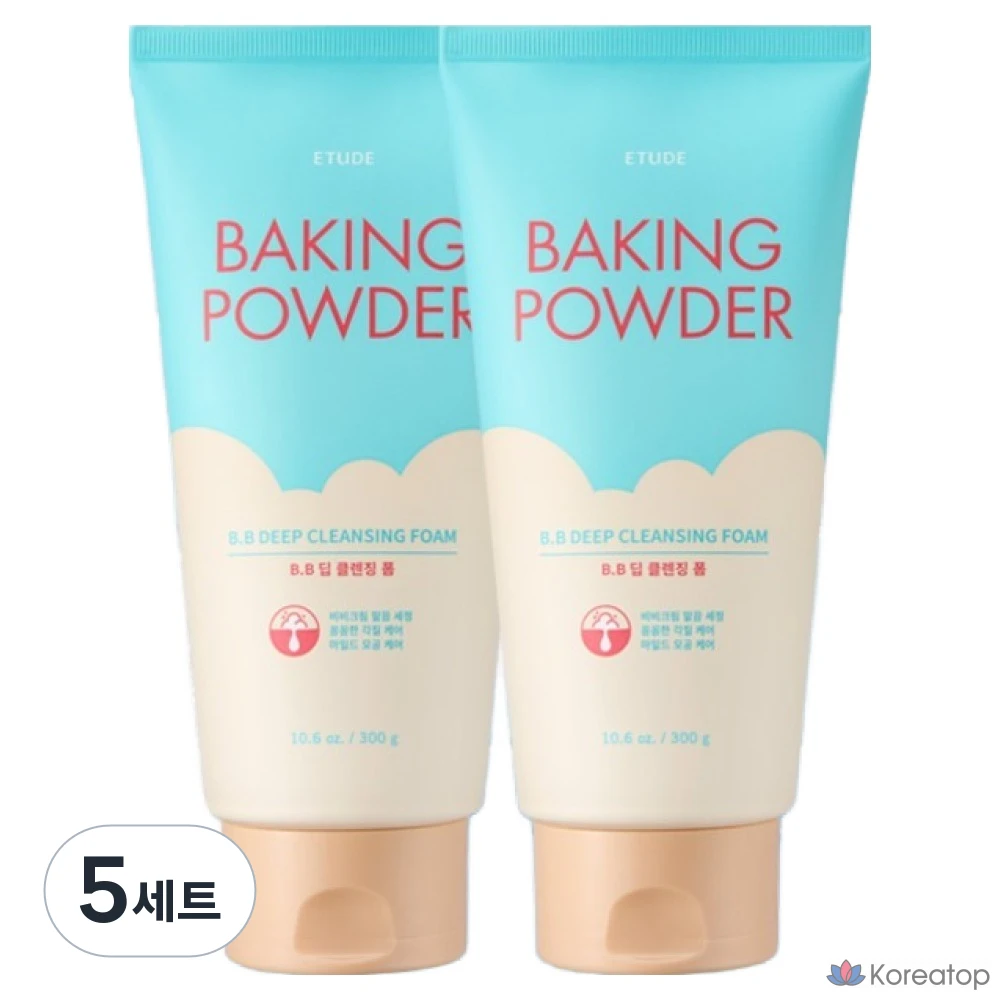 Очищающая пенка Etude House Baking Powder BB Deep Cleansing Foam, 300 мл, 10 шт.