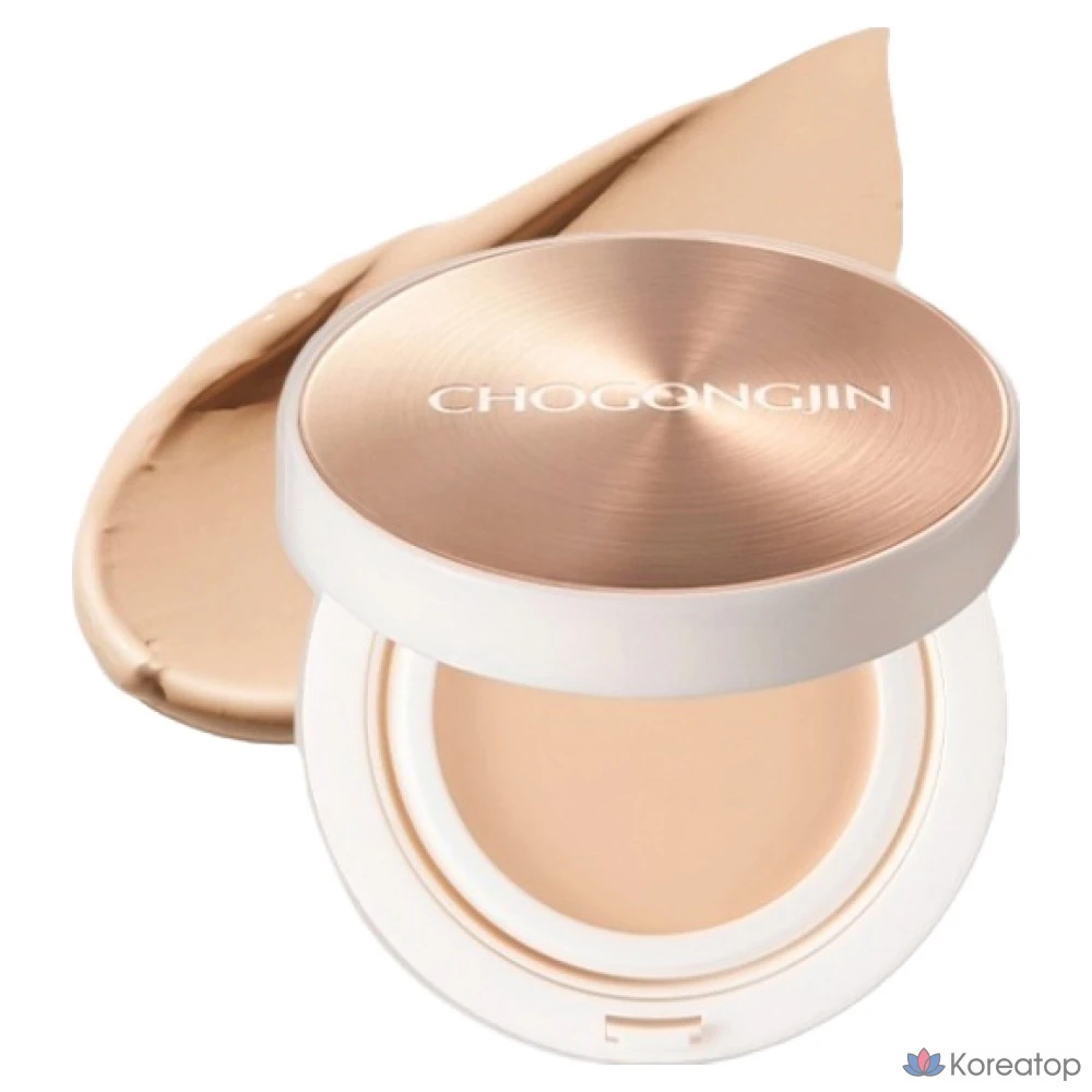 Кушон Chogongjin BB Pact Cushion, оттенок 21N Vanilla, 15 г, 1 шт.
