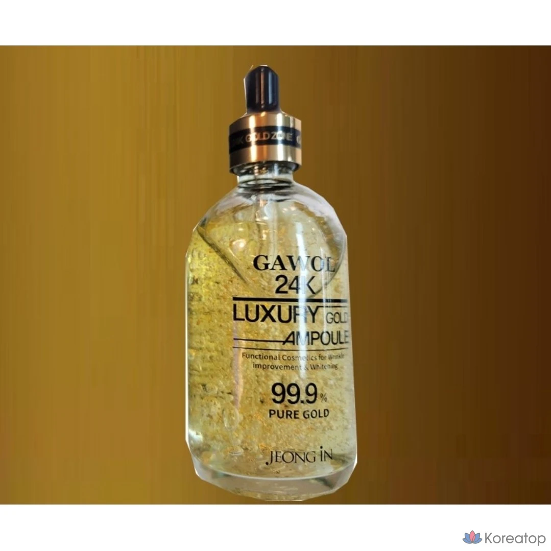 Ампульная сыворотка Ekel All Lady 24K Gold Solution Luxury Ampoule 99.9% Essence, 100 мл, 1 шт.