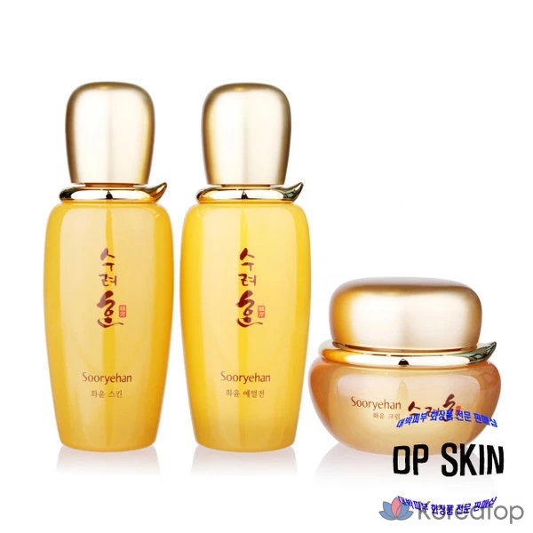 Набор для ухода Sooryehan Hwayoon 3-piece Set (Toner + Emulsion + Cream), 1 шт.