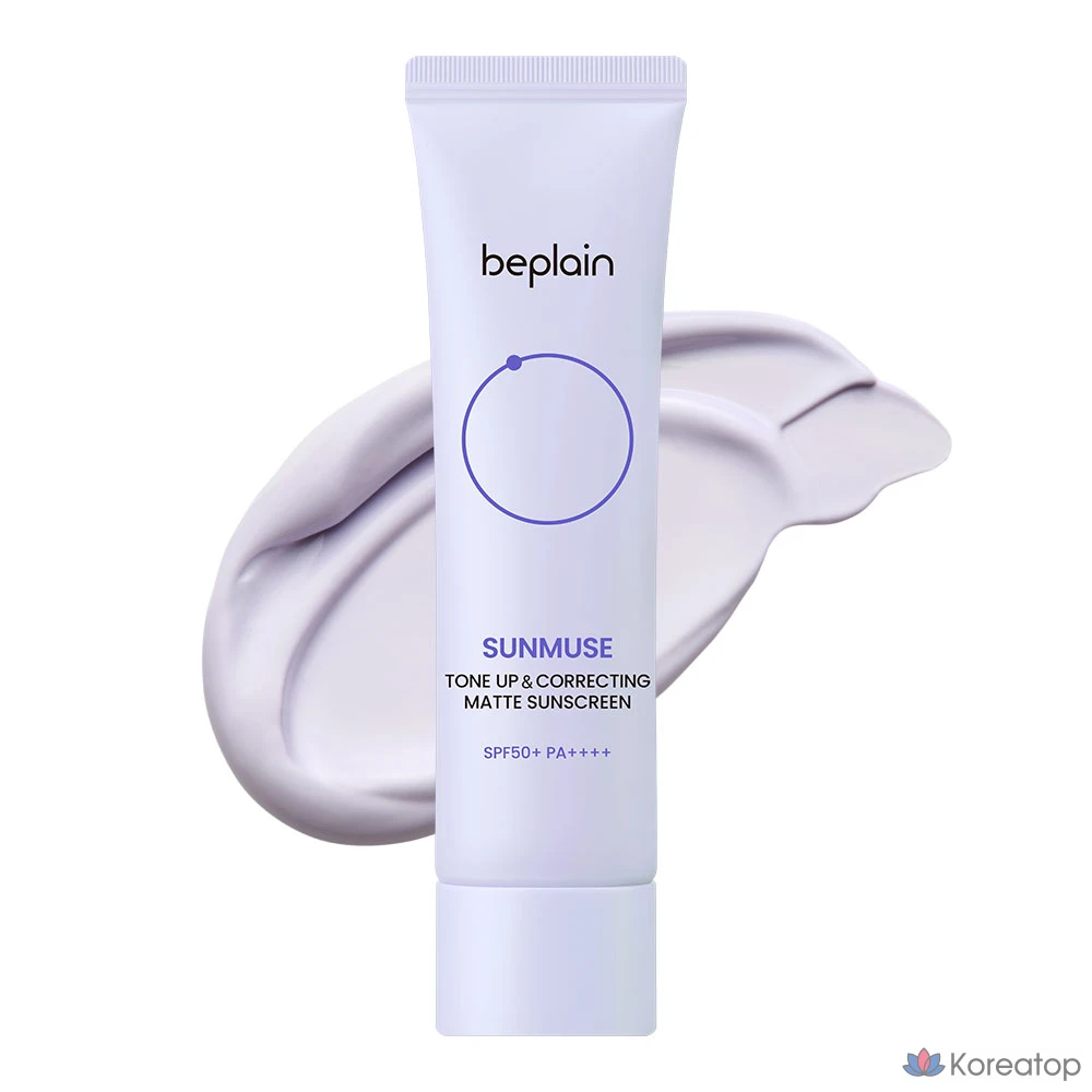 Солнцезащитный крем Beplain Sunmuse Tone Up &amp; Correcting Matte Sunscreen SPF50+ PA++++, 50 мл, 1 шт.
