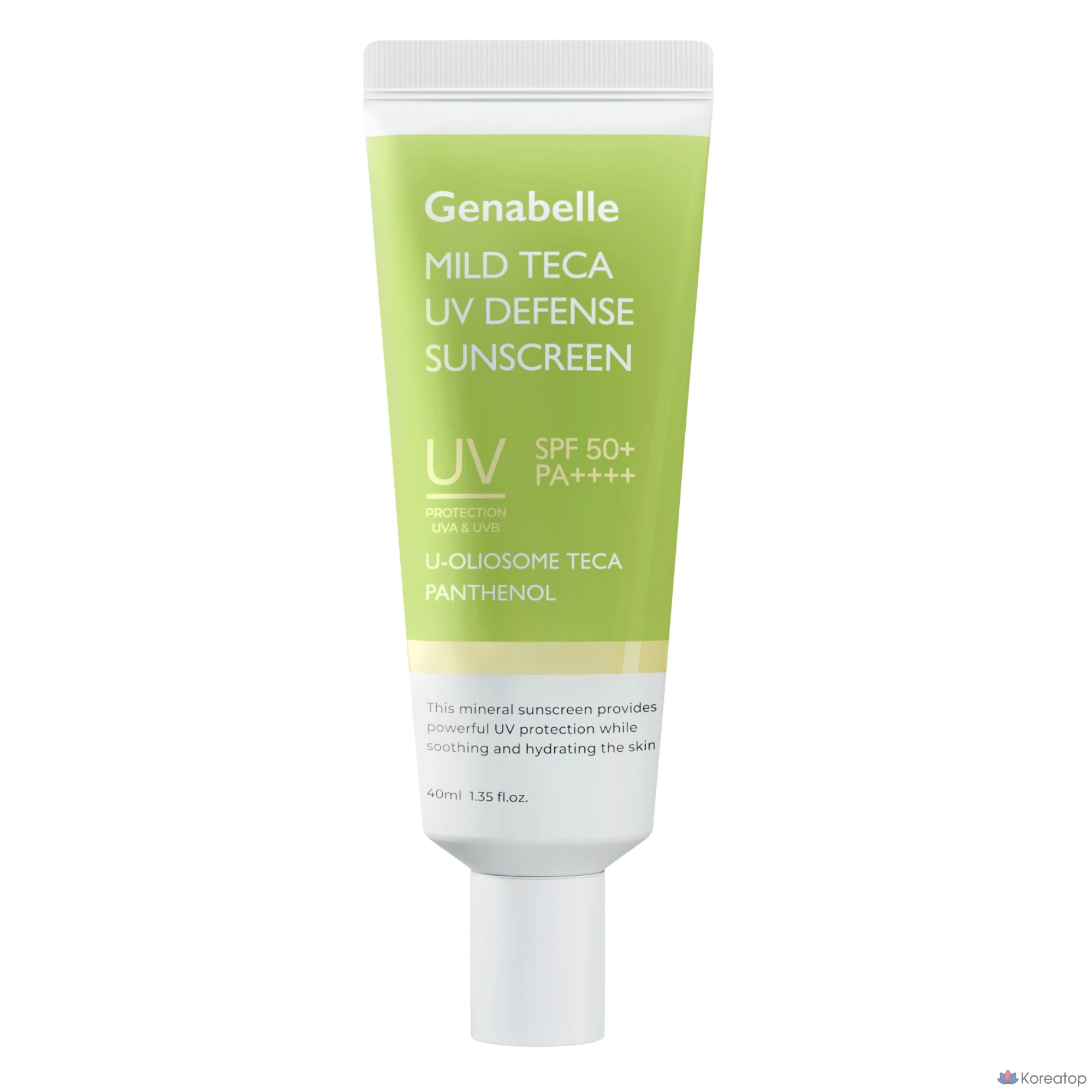 Солнцезащитный крем Genabelle Mild Teca UV Defense Sun Cream SPF50+ PA++++, 40 мл, 1 шт.