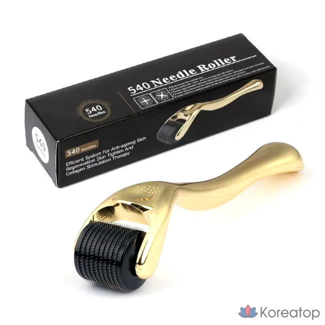 Дермароллер Dermafirm 540 Needle Gold-Titanium MTS, 0.30 мм, 1 шт.