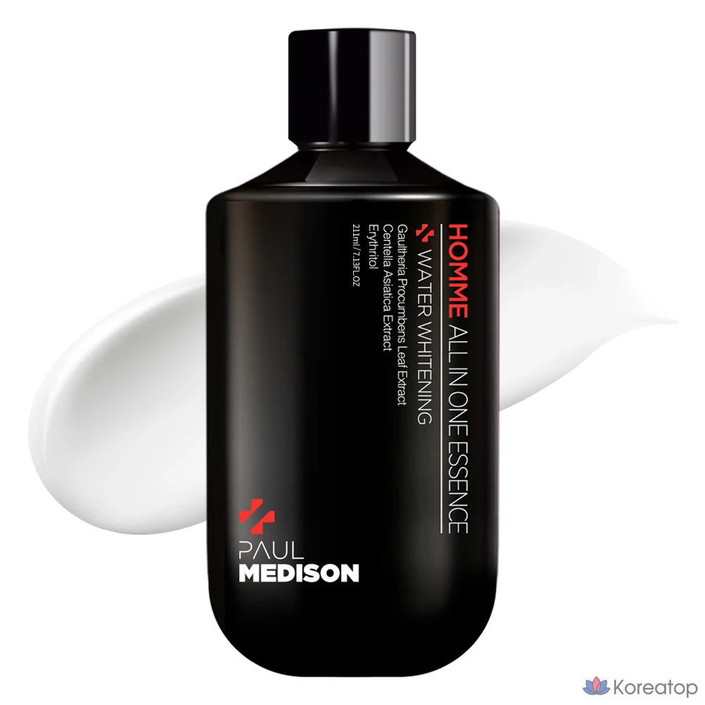 Тонер-эссенция PAUL MEDISON Homme Water Whitening Skin Lotion Essence All-in-One, 211 мл, 1 шт.