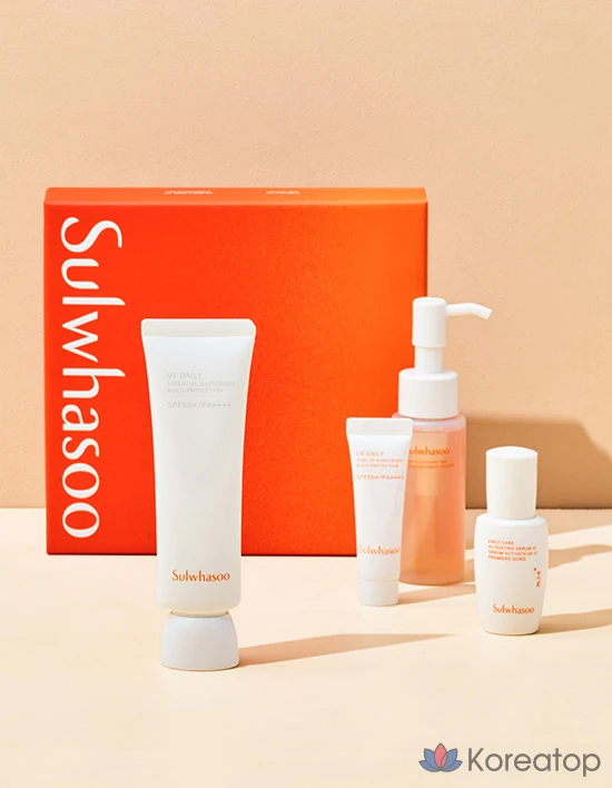 Солнцезащитный крем Sulwhasoo Sangbaek Sun Cream, 50 мл, набор