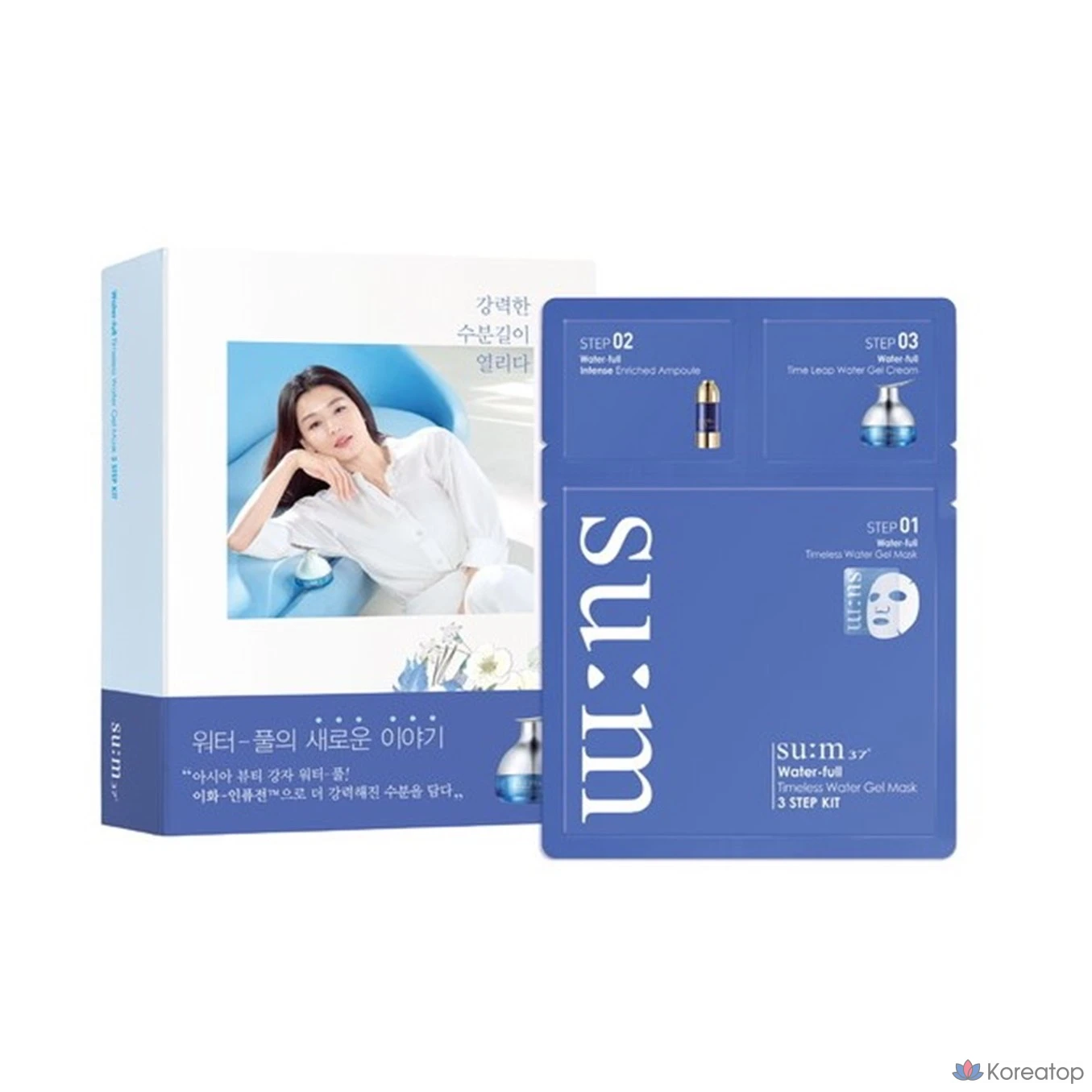 Тканевая маска для лица SU:M37 Water-full Marine Relief Gel Mask 3 Step, 10 шт.
