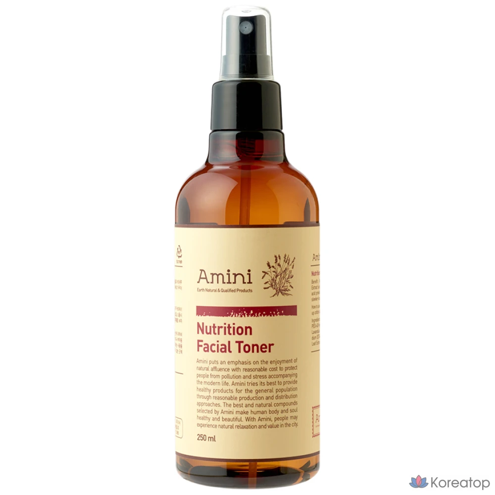 Тонер Amini Nutrition Facial Toner, 250 мл, 1 шт.