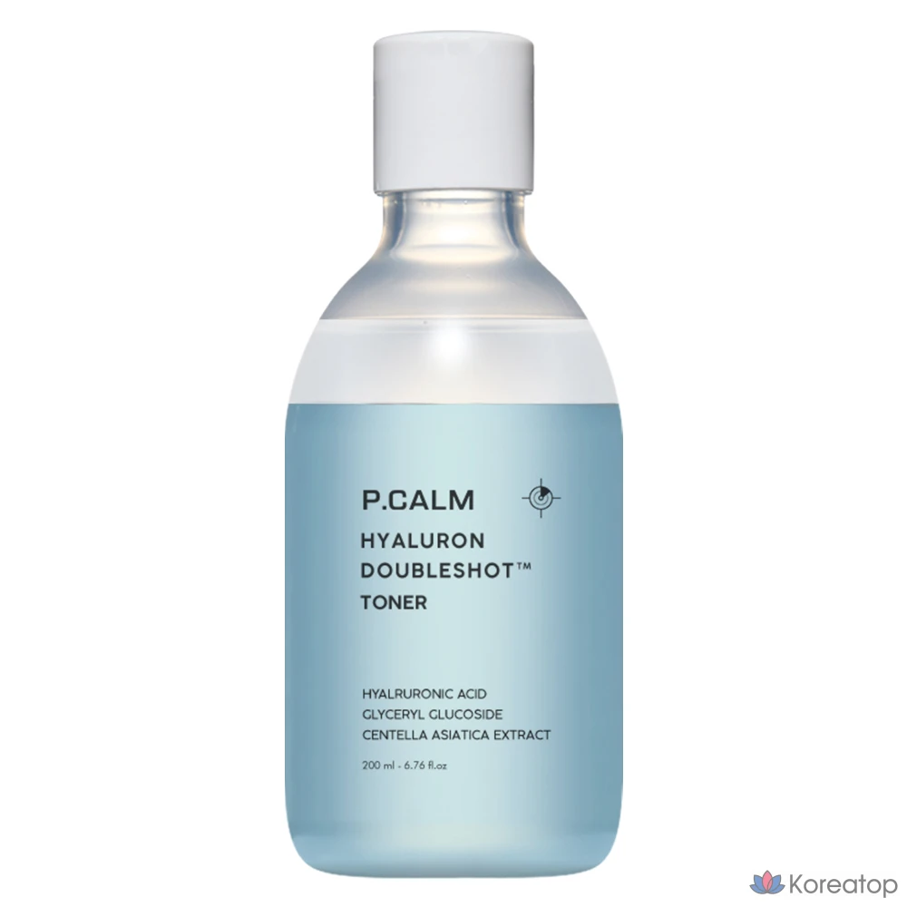 Тонер P.CALM Hyaluron Double Shot Toner, 200 мл, 1 шт.