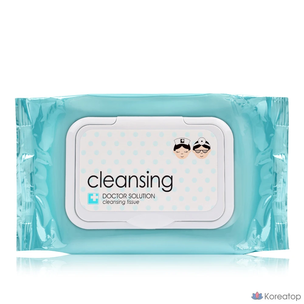 Очищающие салфетки Carezone Doctor Solution Cleansing Tissue, 60 шт.