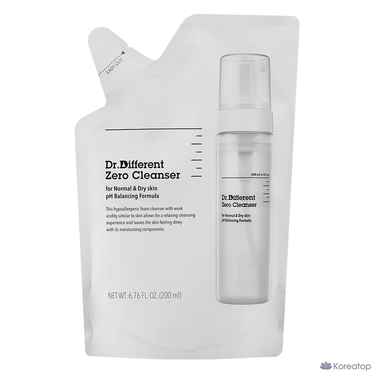 Гидрофильное масло Dr. Different Zero Cleanser Refill, 200 мл, 1 шт.