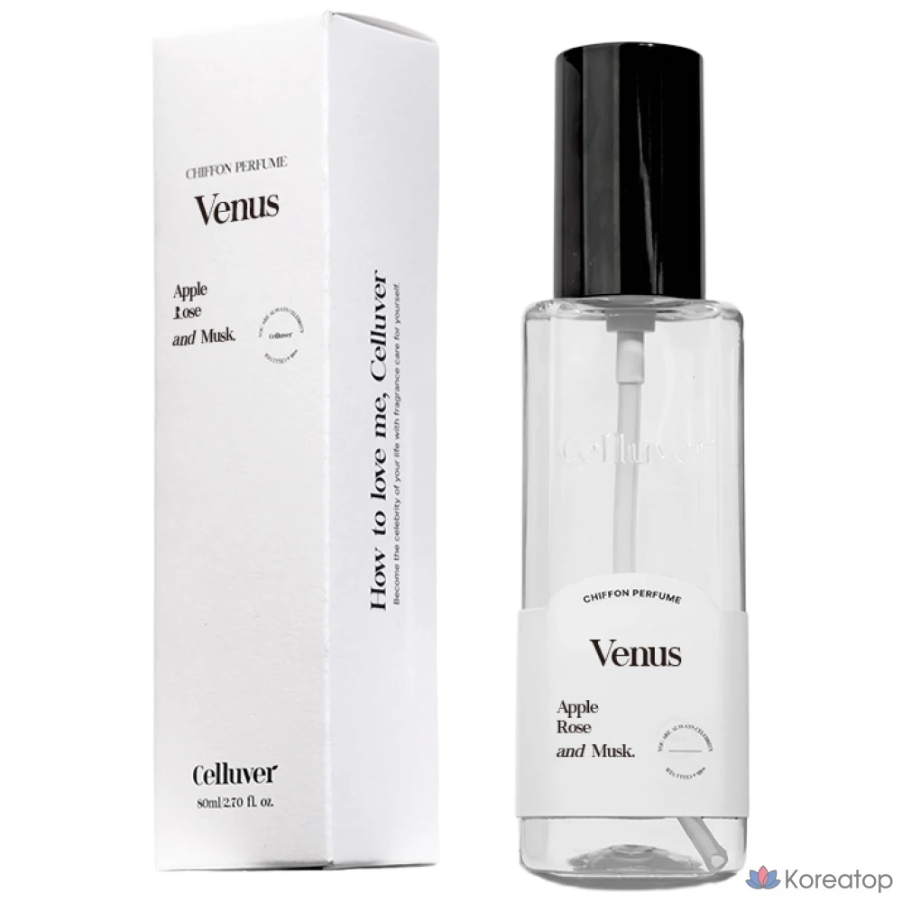 Парфюмированный спрей для тела Celluver Chiffon Perfume 1864 Venus, 80 мл, 1 шт.