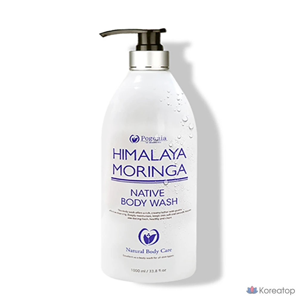 Гель для душа Pogonia Himalaya Moringa Native Body Wash, 1 л, 1 шт.