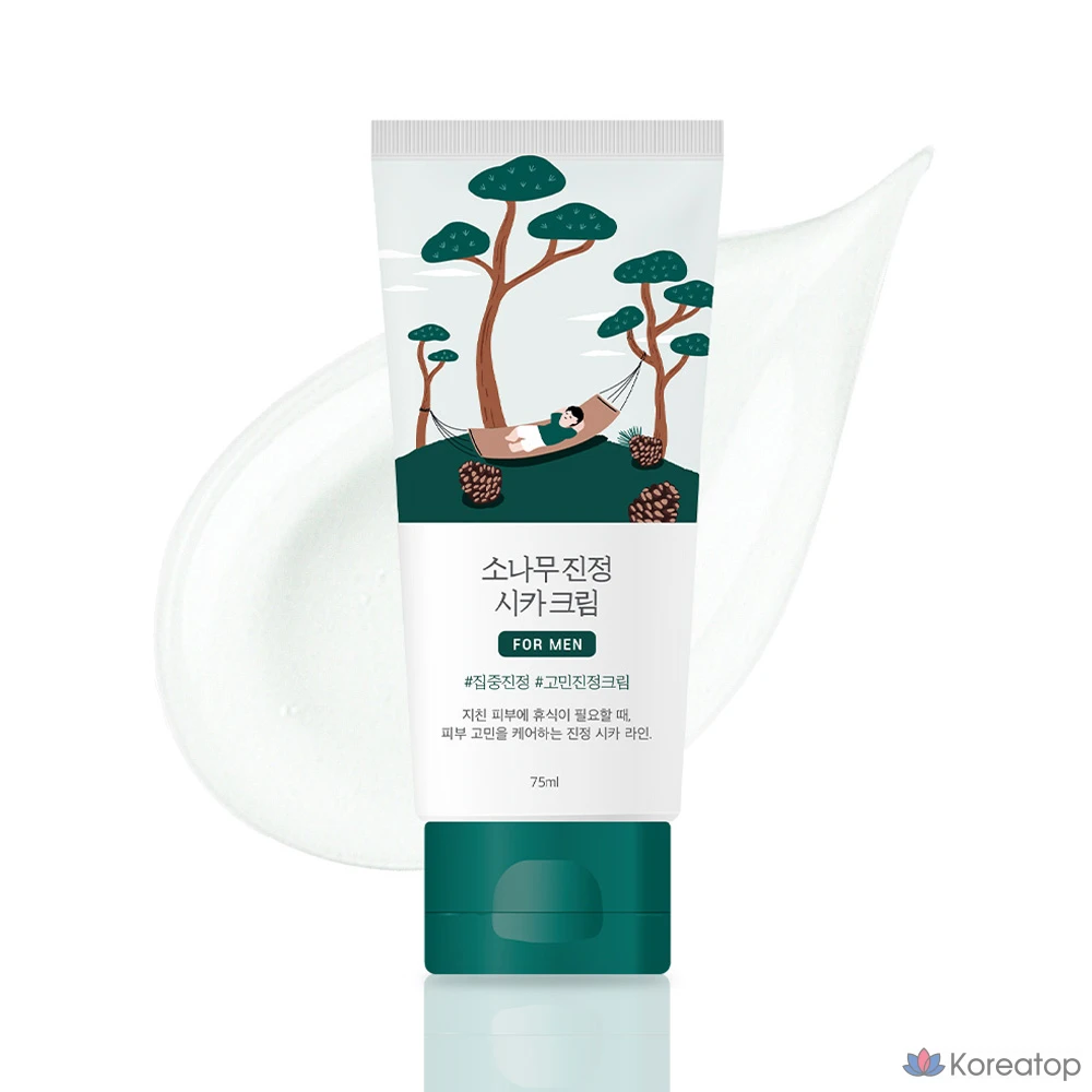 Крем для лица Round Lab For Men Pine Calming Cica Cream, 75 мл, 1 шт.