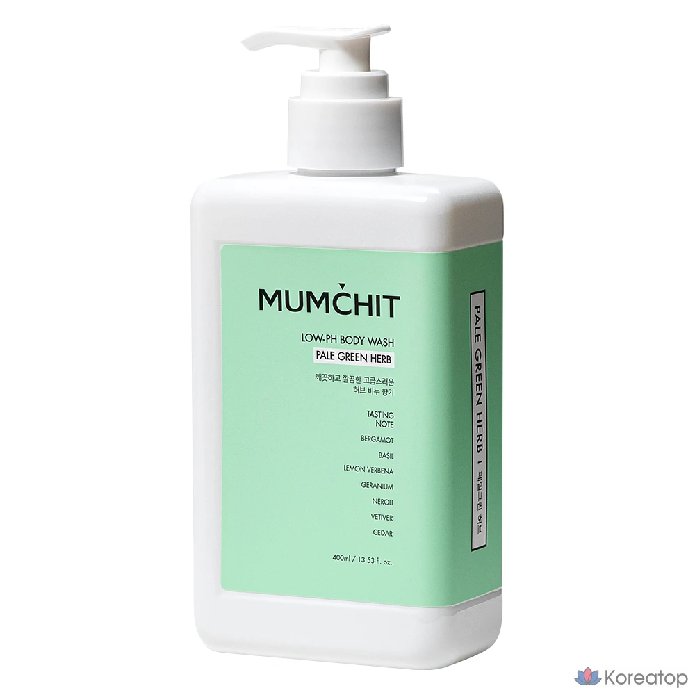 Гель для душа MUMCHIT Mild Acid Body Wash Pale Green Herb, 400 мл, 1 шт.