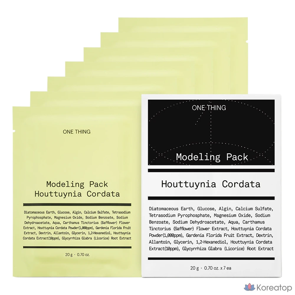 Пилинг-маска One Thing Centella Asiatica Modeling Pack, 20 г, 7 шт.