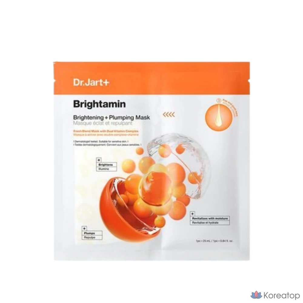 Тканевая маска для лица Dr. Jart+ Brightamin Brightening Plumping Mask, 1 шт.