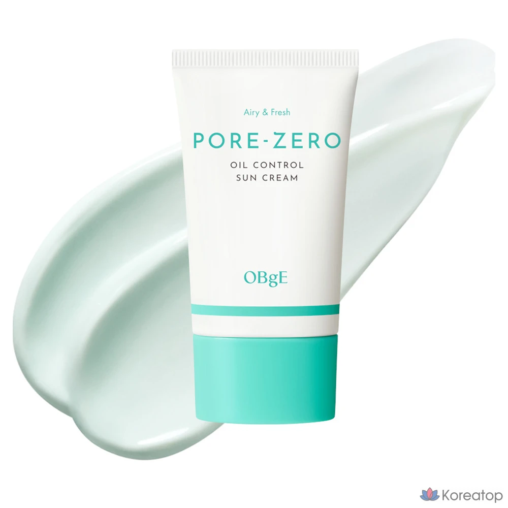 Солнцезащитный крем OBge Pore Zero Oil Control Sun Cream SPF50+ PA++++, 50 мл, 1 шт.