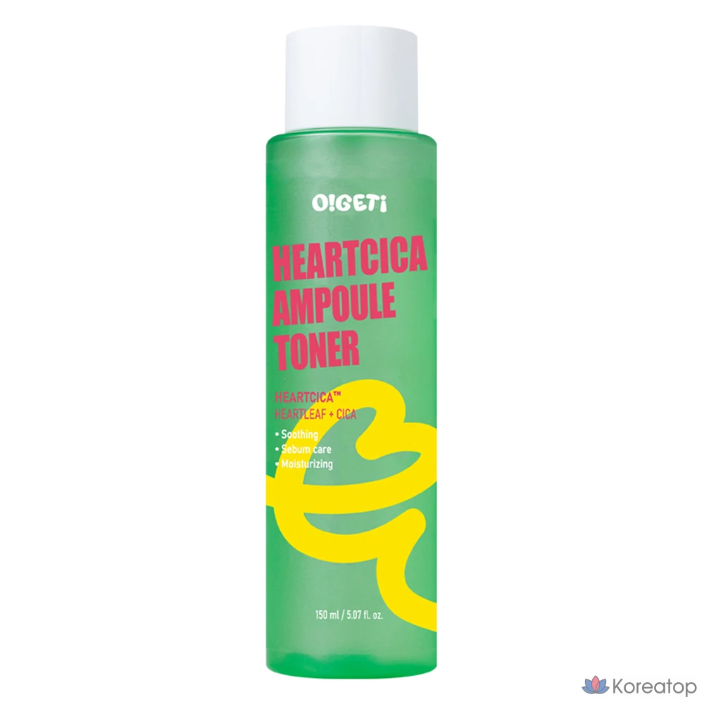 Тонер O!GETi Heart Cica Ampoule Toner, 150 мл, 1 шт.