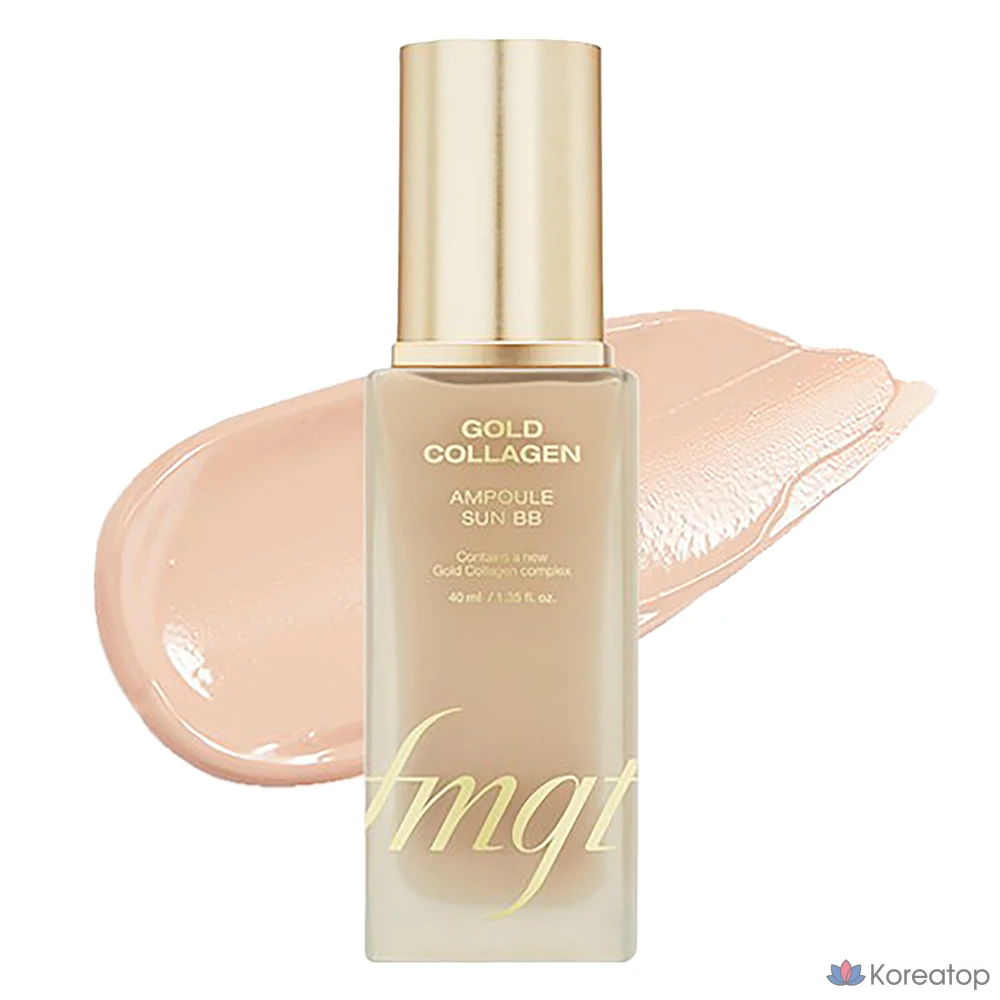 Солнцезащитный BB-крем FMGT New Gold Collagen Ampoule Sun BB Cream SPF50+ PA+++, 40 мл, 1 шт.