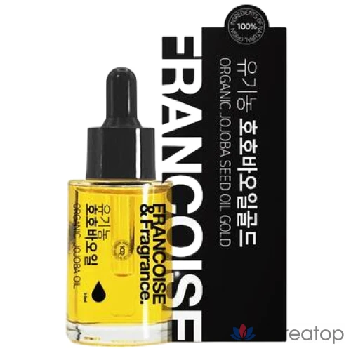 Масло для лица Francoise&amp;fragrance Premium Organic Baby Jojoba Oil Gold Unrefined 100%, 30 мл, 1 шт.