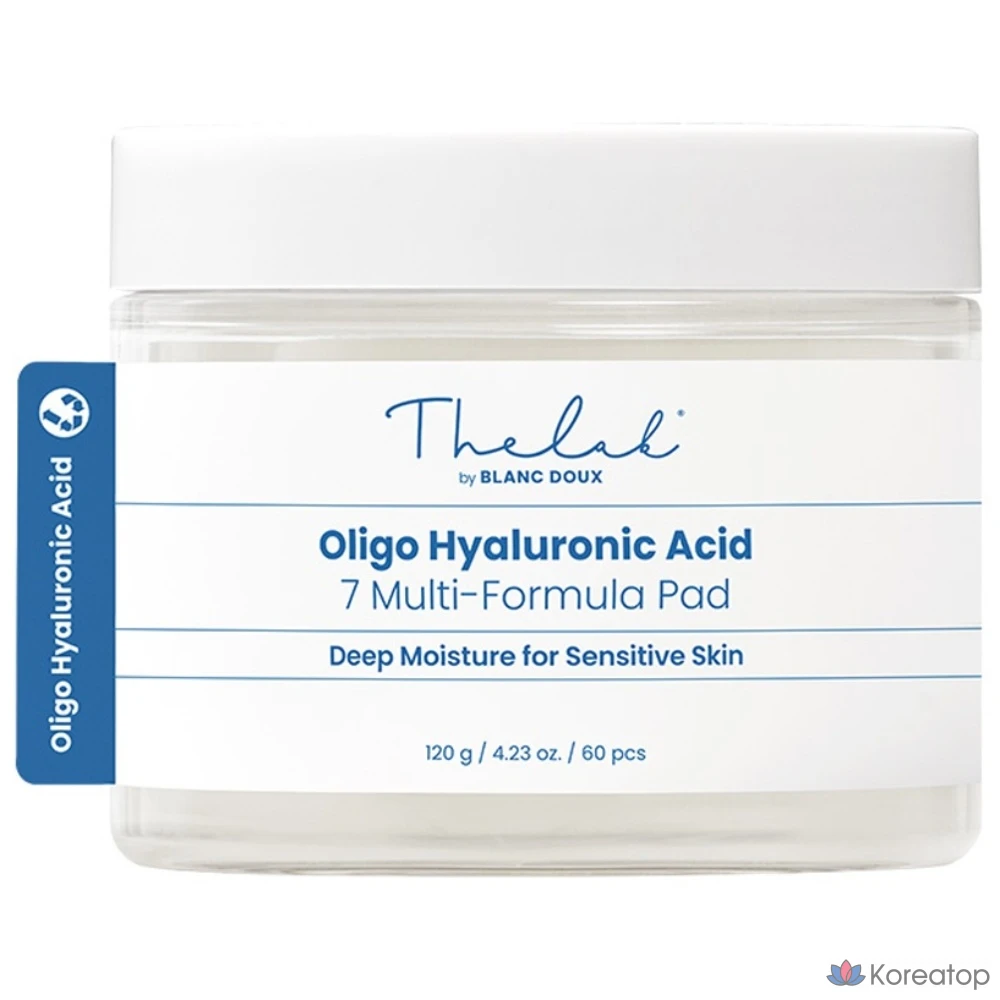 Пэды для лица THE LAB by blanc doux Oligo Hyaluronic Acid 7 Multi Formula, 120 г, 60 шт.