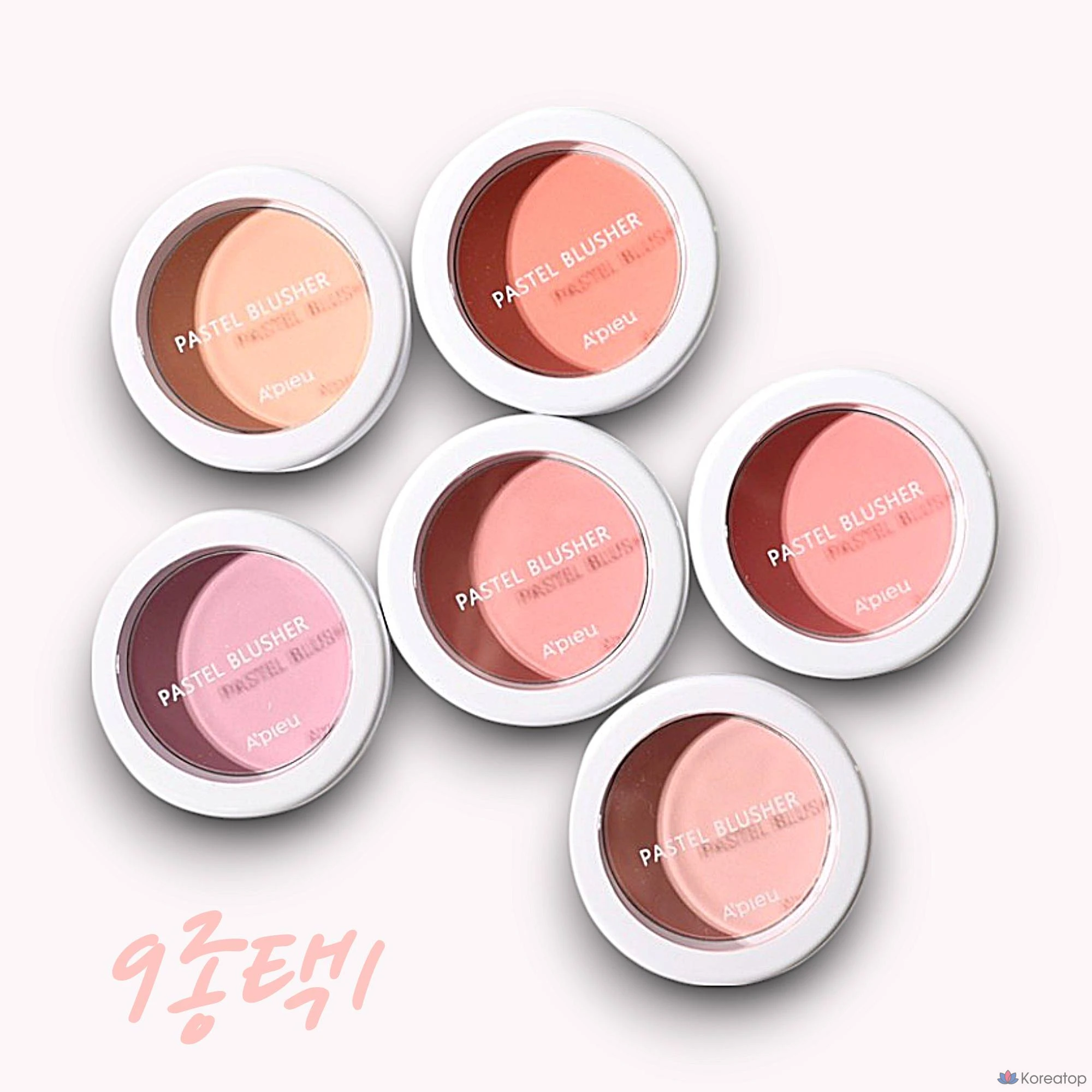 Румяна A'Pieu Pastel Pact Blusher, оттенок CR04, 4.3 г, 1 шт.