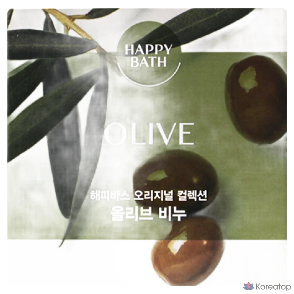 Мыло для тела Happy Bath Olive Moisture Bar Soap (Original Collection), 90 г, 1 шт.