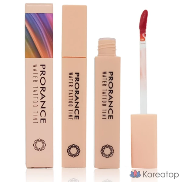 Тинт для губ Prorance Water Tattoo Tint Lip Gloss, оттенок 01 Hot Pink, 1 шт.