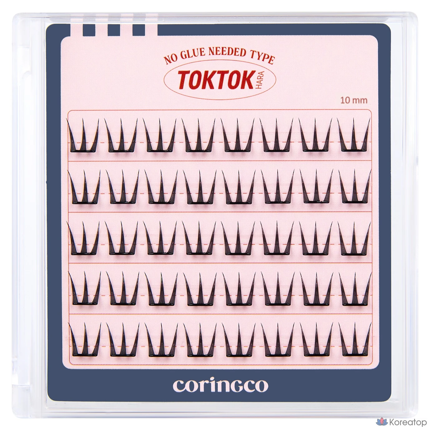 Накладные ресницы TokTok Noglue Lash Muse, 10 мм, 1 шт.