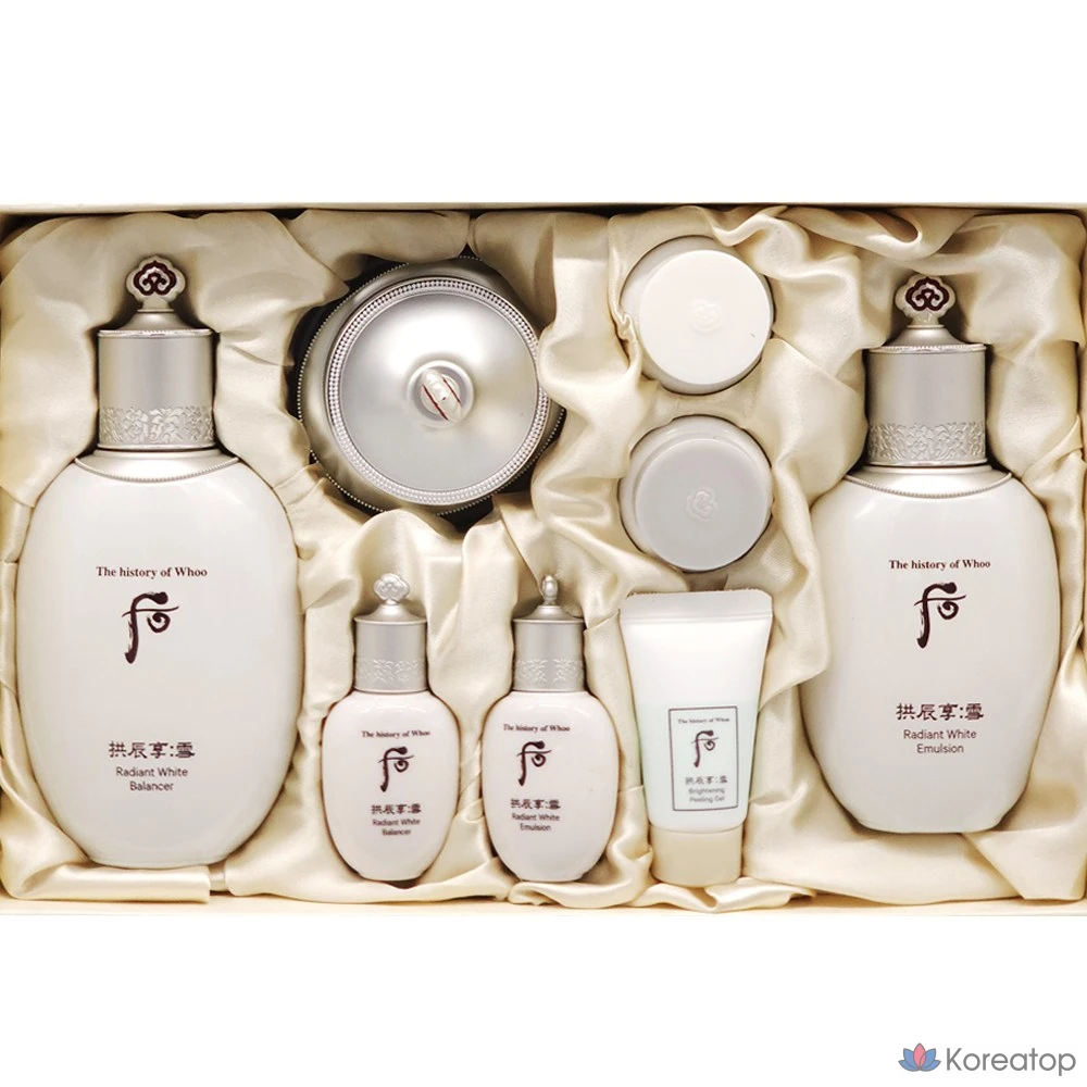 Набор для ухода THE HISTORY OF WHOO Gongjinhyang Seol Whitening 3-piece Set, 1 шт.